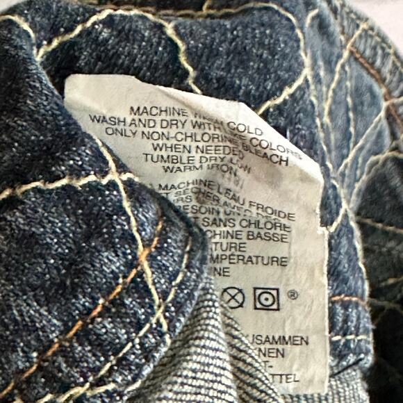 Gap Dark Denim Button Front Mini Aline Skirt, Size 2 - Picture 5 of 5